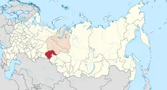 Lage innerhalb Russlands