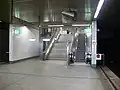 Aufgang von der Bahnsteigebene zum Verteilergeschoss