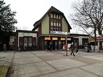 Empfangsgebäude des Bahnhofs Hamburg-Ohlsdorf