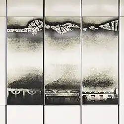 Druckgrafik „übertragung“, Detail