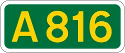 A816 road