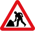Roadworks ahead: Arbeitsstelle