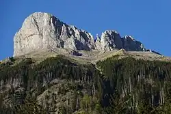 Schrattenfluh : Schybengütsch-Gipfelaufbau von Südwesten