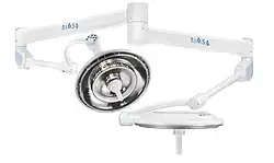 Chirurgische Lampe mit verbesserter Unterdrückung des Blendens