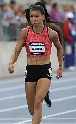 Jenna Prandini – ausgeschieden als Vierte des ersten&nbsp;Halbfinals