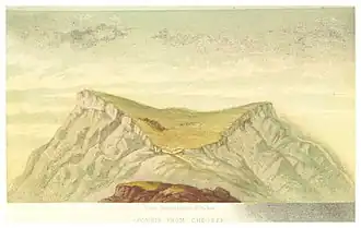 Gunib aus Richtung Keger (um&nbsp;1860)