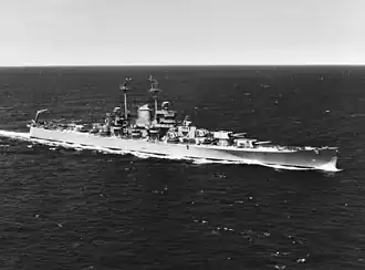 Die USS Oregon City (CA-122) im Juni 1946