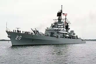 USS Richmond K. Turner 1988 in Charleston, South Carolina