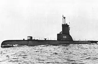 USS Tusk (SS-426) im Jahr 1949