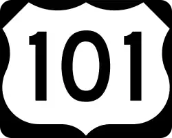 Straßenschild des U.S. Highways 101