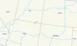 Karte des U.S. Highways 163