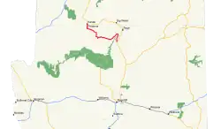 Karte des U.S. Highways 89A