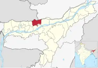 Lagekarte des Distrikts