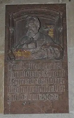Gedenkstein im Ulmer Münster