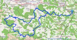 Karte des Wanderweges