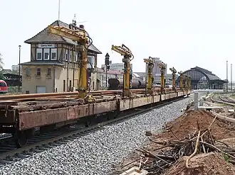 Gleisbau im Hauptbahnhof