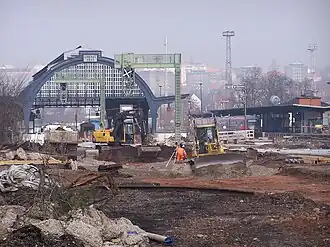 Blick in Richtung Hauptbahnhof