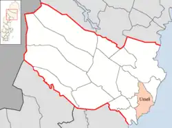 Lage der Gemeinde Umeå