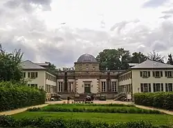 Nordseite der klassi­zistischen Stern­warte Göttingen (2022)