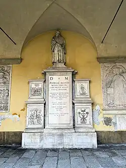 Cristoforo Lombardo (Entwurf), Giovan Angelo Marini und Giulio da Oggiono, Denkmal von Andrea Alciato, 1551.