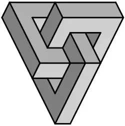 Unmögliche verschlungene Balken