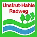 Logo des Unstrut-Hahle-Radweges