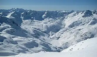 Unteralp mit Pizzo Prevat ganz rechts