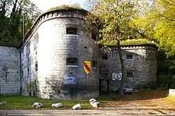 Doppelcaponniere der unteren Gaisenbergbastion der Bundesfestung Ulm