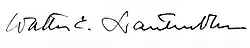 Unterschrift von Walter E. Lautenbacher