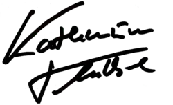 Unterschrift Katharina Thalbach (Autogramm) deutsche Schauspielerin