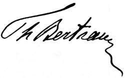 Unterschrift Theodor Bertram (1869–1907) deutscher Opernsänger