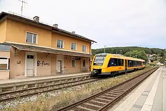 „Bahnhof Pfreimd“ in Untersteinbach (2022)