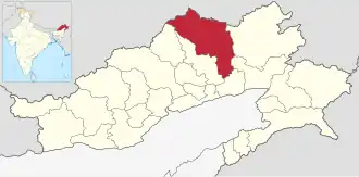 Lagekarte des Distrikts