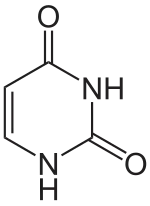 Strukturformel von Uracil