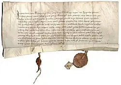 Schenkungsurkunde des Albert Spyl