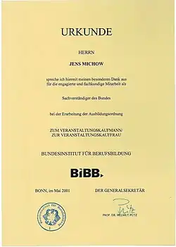BiBB-Urkunde