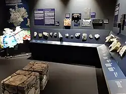 Ausstellungsraum zur Geologie in Oberfranken