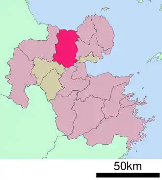 Lage Usas in der Präfektur