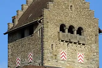 Turmbau, Ansicht von Westen