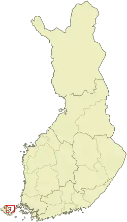 Lage von Vårdö in Finnland