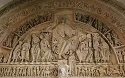 Vézelay, Sainte-Marie-Madeleine, Westportal, um 1130