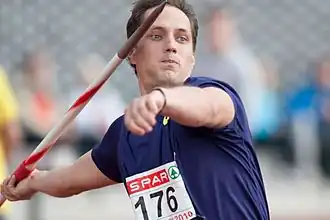 Vítězslav Veselý, 2013 Weltmeister, 2012 Olympiadritter und 2012 Europameister, wurde wie schon 2014 Vizeeuropameister