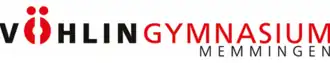 Schriftzug mit Logo des Vöhlin-Gymnasiums Memmingen
