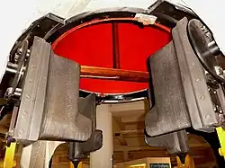 Graphit-Strahlruder, ausgestellt im Deutschen Museum