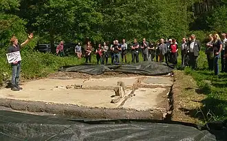 Grabungsführung für Mitglieder des Verbandes der Landesarchäologien