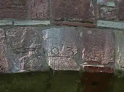 Scheitelstein am 6. Bogen von Norden (Ostseite), mit der Jahreszahl 1603 (die 16 ist inzwischen schwer lesbar)