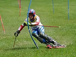 Václav Srb im FIS-Slalom von Rettenbach im Juni 2010