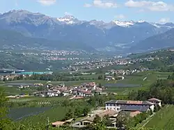 Das mittlere und obere Nonstal mit dem Ilmenkamm im Hintergrund