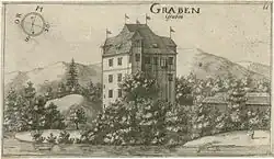 Schloss Graben (Unterkrain) im Jahre 1679