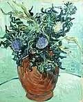 Vincent van Gogh: Vase mit Blumen und Disteln, 1890